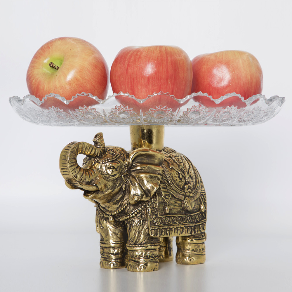 52095 Фруктовница-конфетница Слон индийский - 5 Бронза BOGACHO 4627179657185 - Вид №10