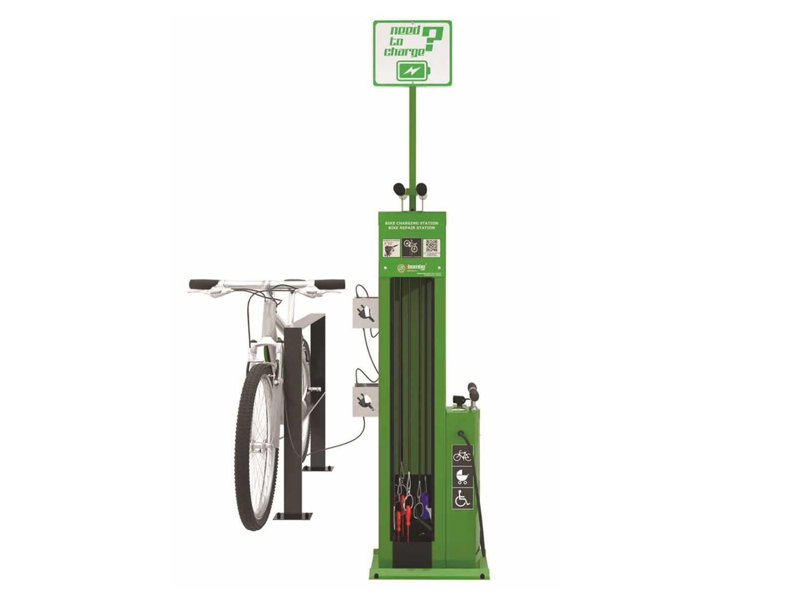 Станция для ремонта велосипедов с зарядкой e-bike Lazzari Stazione di riparazione biciclette ARCH-00104119 - Вид №1