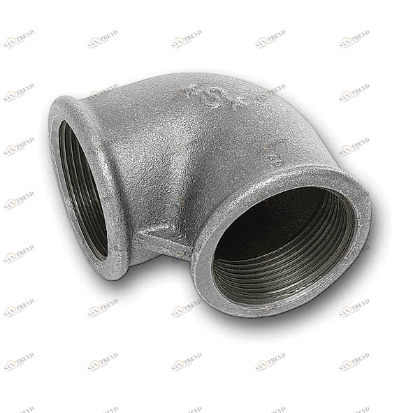 9903V# SANHA 90# угол 90° ВР, оцинкованный чугун 3 мм 