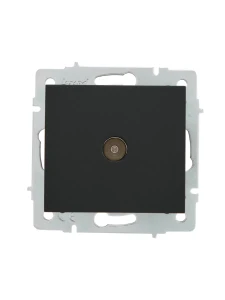 RAIN Розетка ТВ оконечная без рамки черный