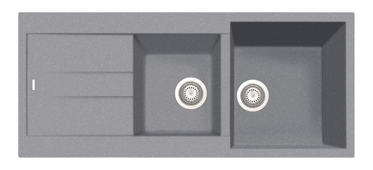 2-х сливная раковина из композитного материала с поддоном TASCA композитные раковины ARCH-00068358 - Вид №3