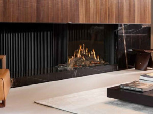 Газовый угловой камин