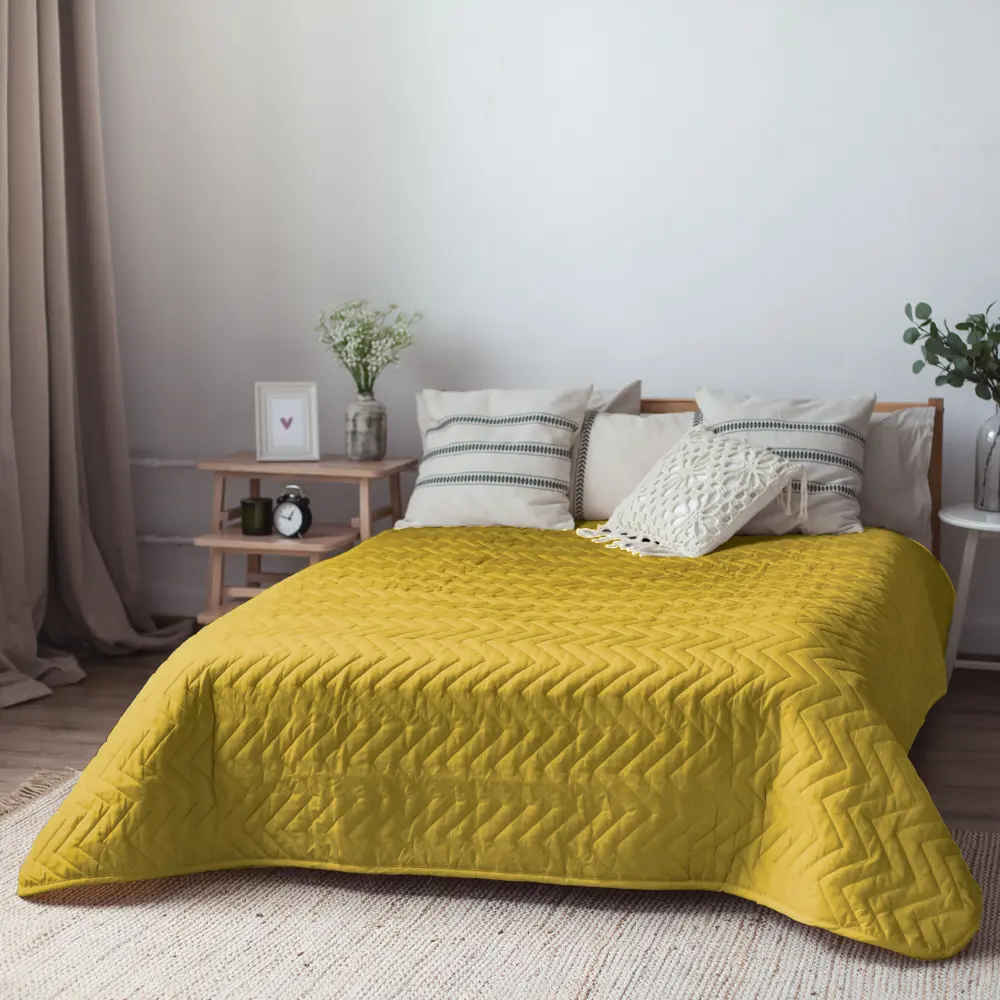 Покрывало Нью 200x240 см микрофибра цвет желтый SEASONS STLM-2109151 - Вид №5