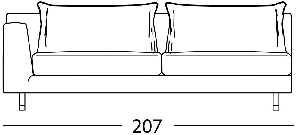 Marac 2-х местный тканевый диван со съемным чехлом sun-id-1432475 - Вид №9
