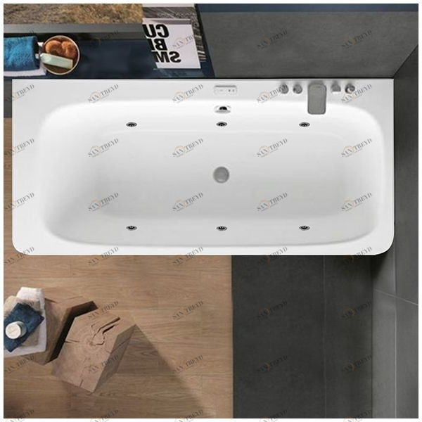 Ванна Gruppo tressee Suri 180 STD-V2787-DX белая с гидромассажем прямоугольная правая Gruppo Treesse STDV2787DX