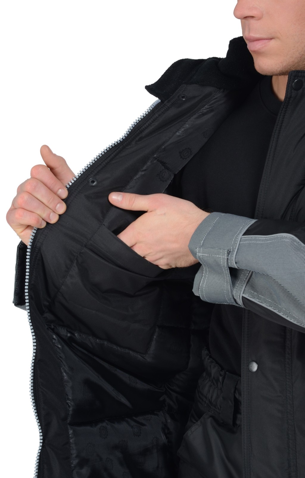 63111 Куртка "Ультра" зимняя черная  Зимняя спецодежда  размер 60-62/170-176  - Вид №15