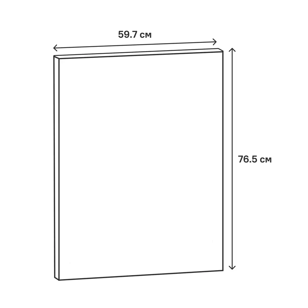 Фасад кухонного шкафа Томари 59.7x76.5см KONSENSA МДФ цвет голубой STLM-2068464 - Вид №15