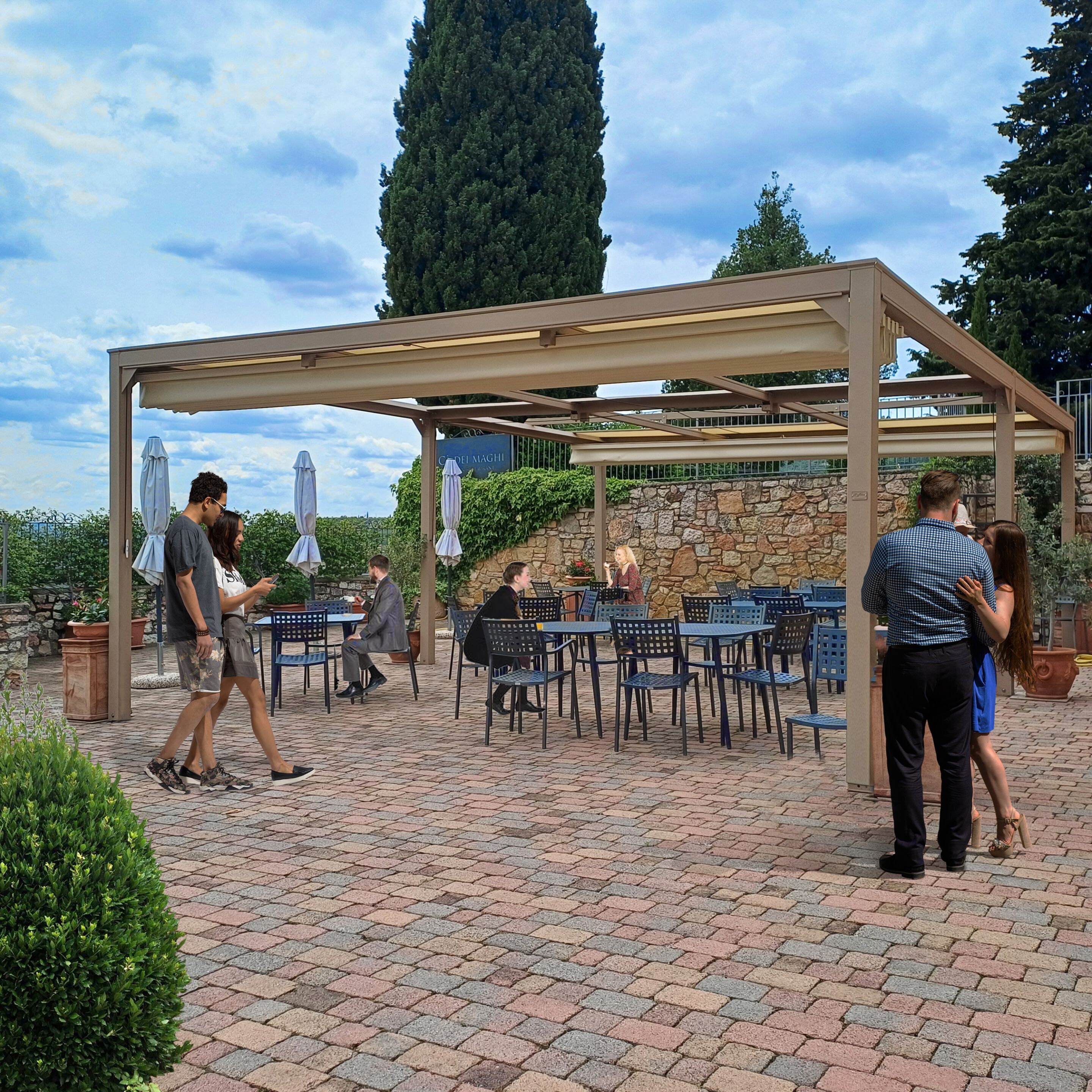 Dehor для баров и ресторанов с ручной выдвижной крышкой L'Officina by Adami AUR ARCH-00134127 - Вид №2