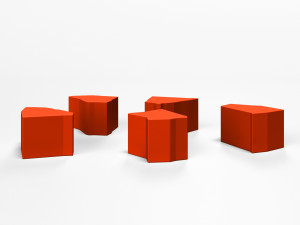 Пуф из пенопласта с покрытием