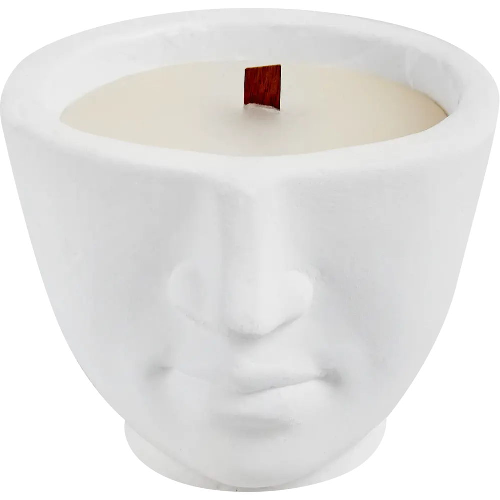 89201822 Свеча в гипсе Амфион белая 9 см STLM-0812318 EVIS 