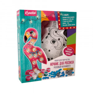 36992 Ночник для росписи Розовый фламинго Kreatto