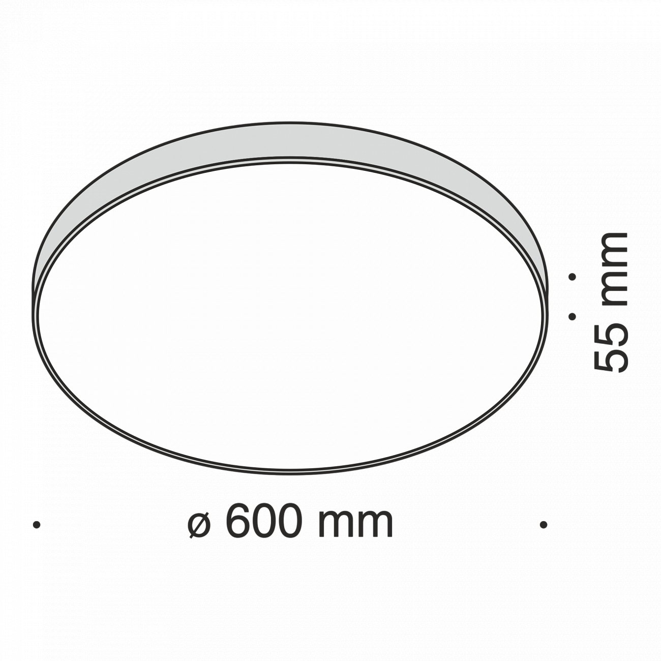 Светильник потолочный светодиодный 60 см черный Zon C032CL-L96B4K TECHNICAL CEILING & WALL 00-3956933 Черный  - Вид №2