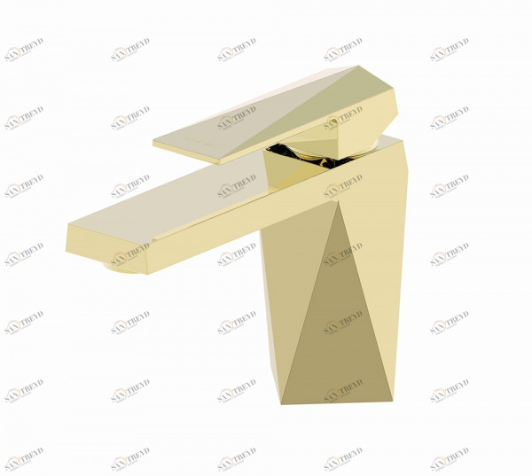 Смеситель для ванной комнаты на раковину низкий ICEBERG F176110G bravat