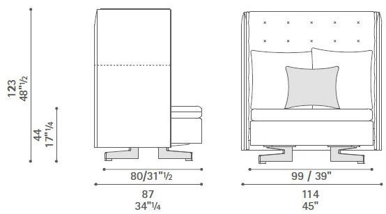 Poltrona Frau Диван с высокой спинкой La collezione - divani e poltrone sun-id-1429752 - Вид №14