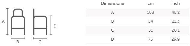 Midj Высокий табурет из стали и дерева с подлокотниками Strike sun-id-1426041 - Вид №2