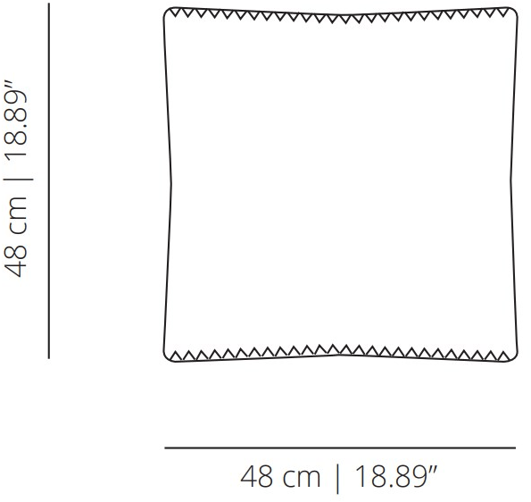 Viccarbe Квадратная подушка из гусиного пуха  Ma48  - Вид №8