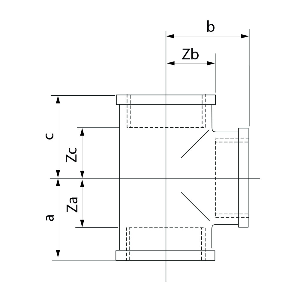 3130008008008 Тройники Tece  - Вид №1