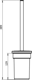 28025A-BP Ерш подвесной цвет черный матовый LANGBERGER Accessories, BLACK EDITION - Вид №2
