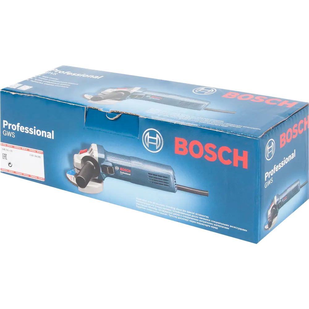 УШМ (болгарка) Bosch GWS 750-125, 06013940R3, 750 Вт, 125 мм BOSCH PROFESSIONAL STLM-2153779 - Вид №8
