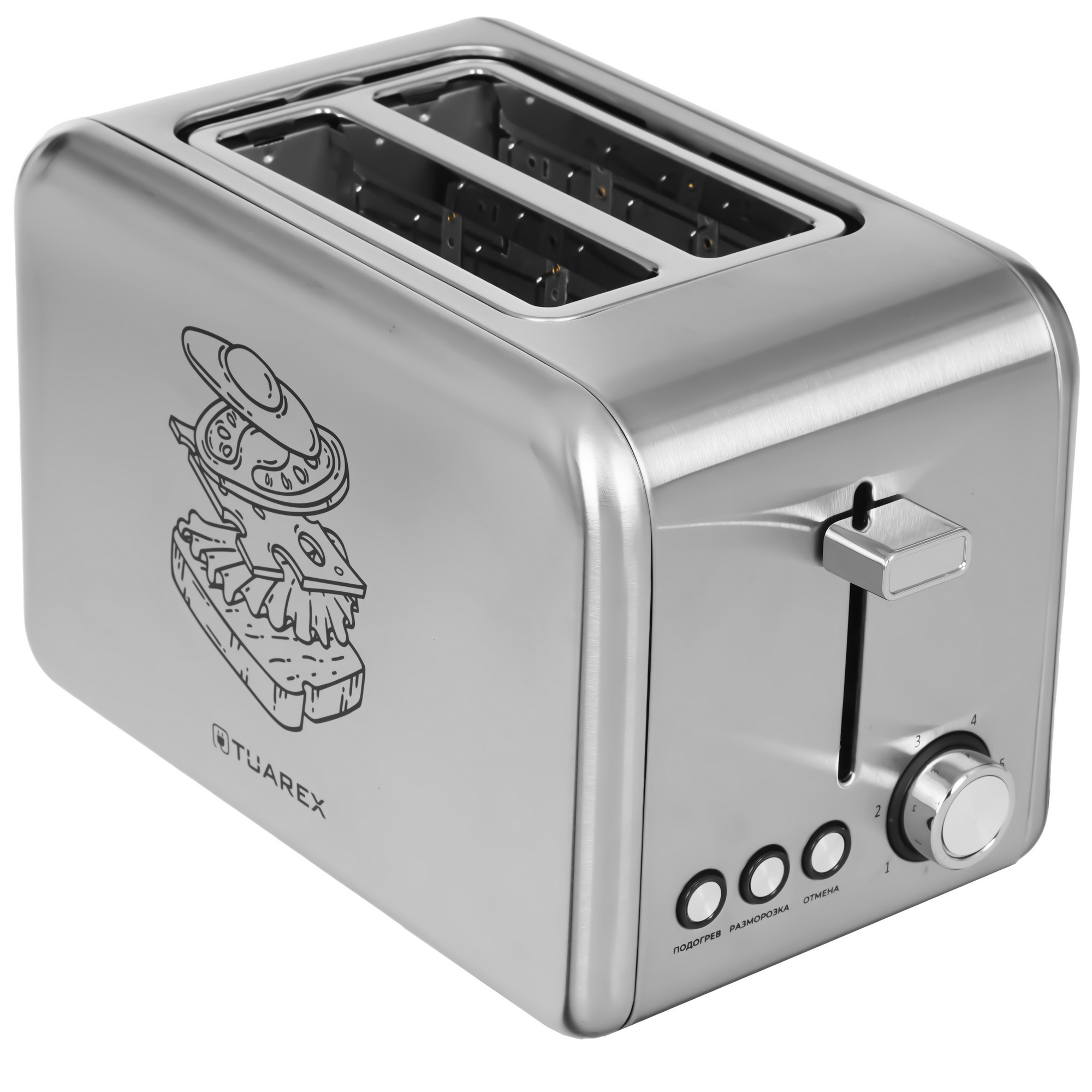 9023357 Тостер Tuarex TK-6001 серебристый STDN-0039045