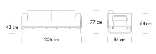 2-местный диван THONET S 5000 ARCH-00133700 - Вид №2