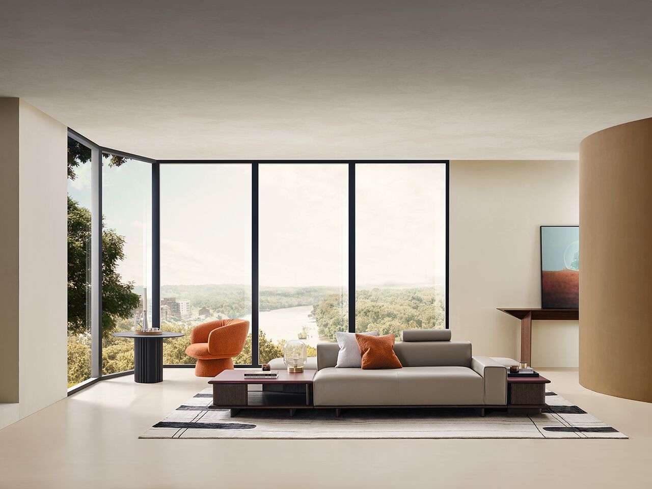 Кожаный диван HC28 maison Salver ARCH-00080925 - Вид №3