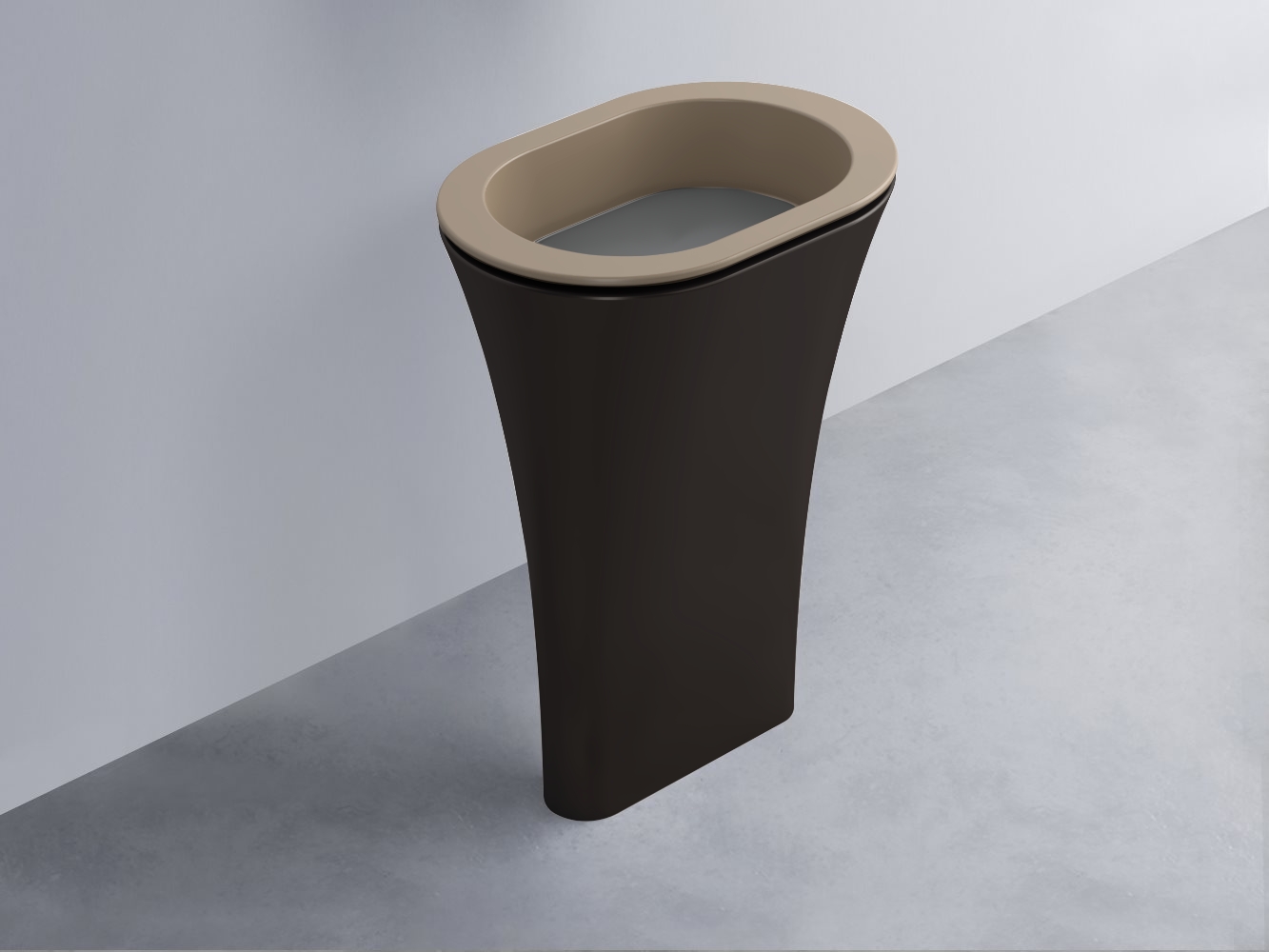 AMLA65-AN+AMPILO-CM+AMCOLO-LV Раковина Amedeo Ovale отдельностоящая cielo Enjoy + Amedeo Ceramica Cielo