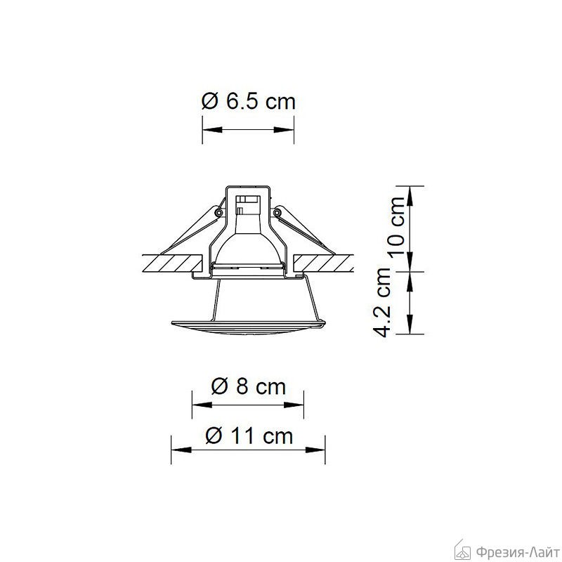 Swarovski A.8992 NR 020 017 Ice Sunset встраиваемый потолочный 55574 - Вид №2