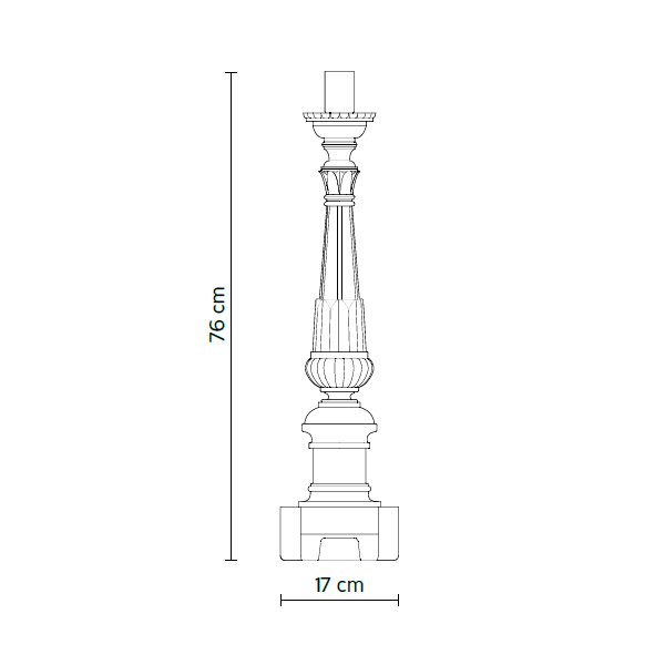 Настольная лампа Don Gino 76 от Karman Don Gino 76 KARMAN ПОДСВЕЧНИК, СВЕЧА, ЭЛИТНЫЕ 244958 Серый  - Вид №5