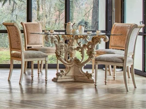 Grifoni Silvano Круглый стол из дерева и стекла