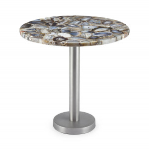 450215-90 ABHIKA БОКОВОЙ СТОЛ AGATE H50 D50 BLACK