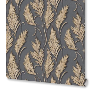 Обои флизелиновые Odelia черные 1.06 м DI5041-22