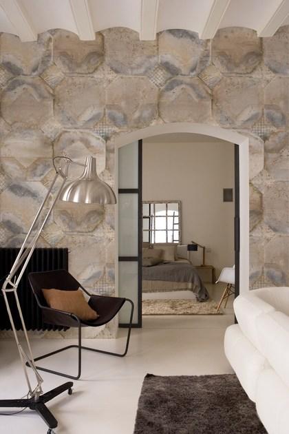 Inkiostro Bianco Панорамные обои с геометрическим эффектом камня Collection 2014 sun-id-1444369 - Вид №1