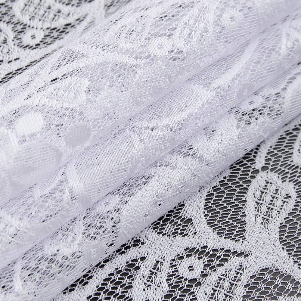 Тюль 1 м/п Цветочки жаккард 150 см цвет белый 85486199 STLM-2112986 TEX REPUBLIC 