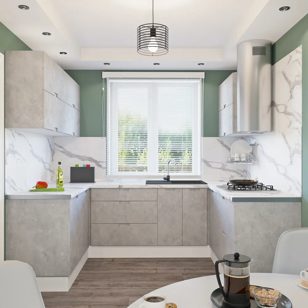 Фальшпанель для кухонного шкафа Берлин 37x76.8 см Delinia ID МДФ цвет серый STLM-2039452 - Вид №5