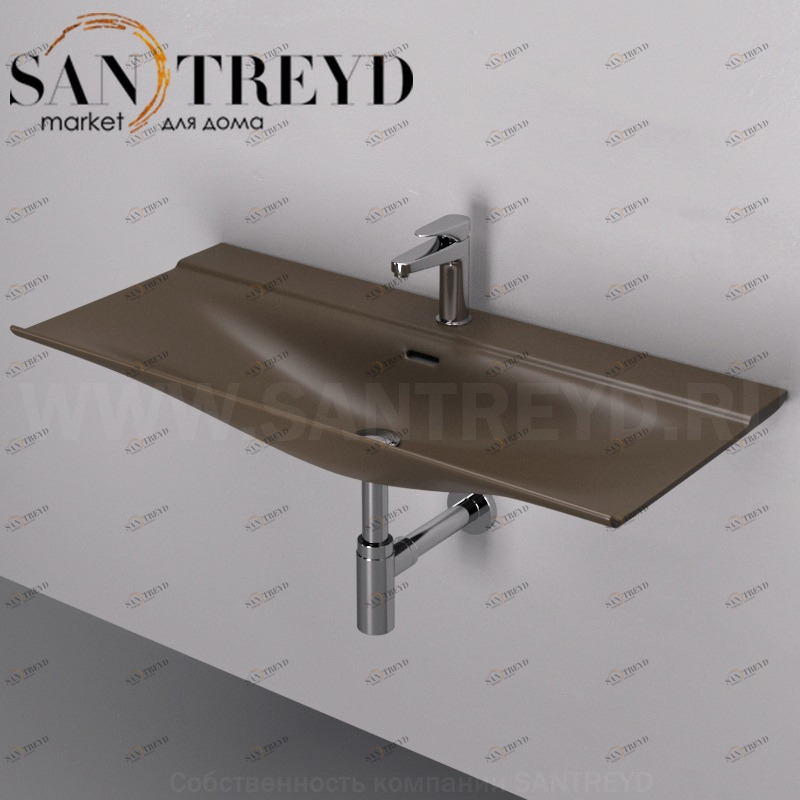 THL00239 Подвесная раковина настенная прямоугольная ArtCeram TheOne