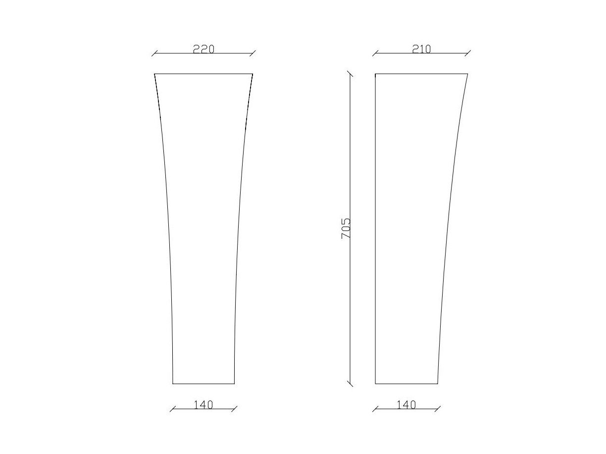 Керамическая раковина на колонне Galassia ARCH-00001919 - Вид №1