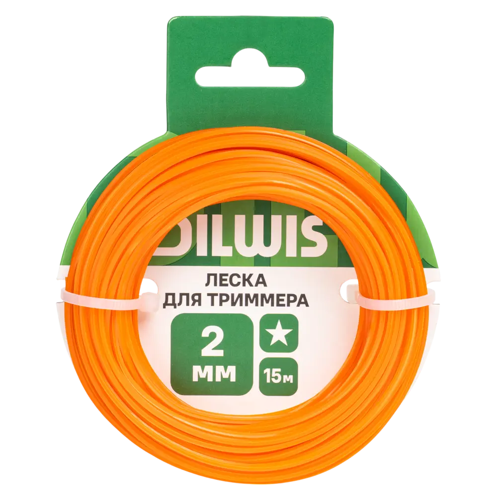 Леска DILWIS 2 мм 15 м звезда цвет оранжевый STLM-2145603