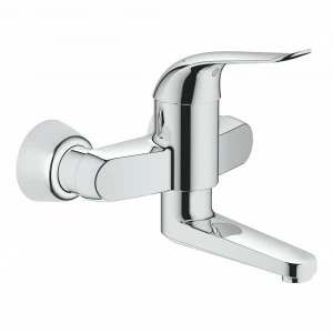 Смеситель для раковины GROHE Euroeco Special (вынос 197 мм, длина рычага 120 мм), хром (32767000)