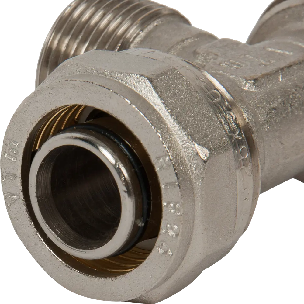 Тройник комбинированный Valtec 26x3/4"x26 мм НР никелированная латунь VTM.333 STLM-2120520 - Вид №3