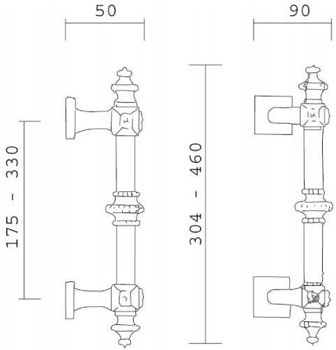 Pasini Ручка из латуни  0560  - Вид №2