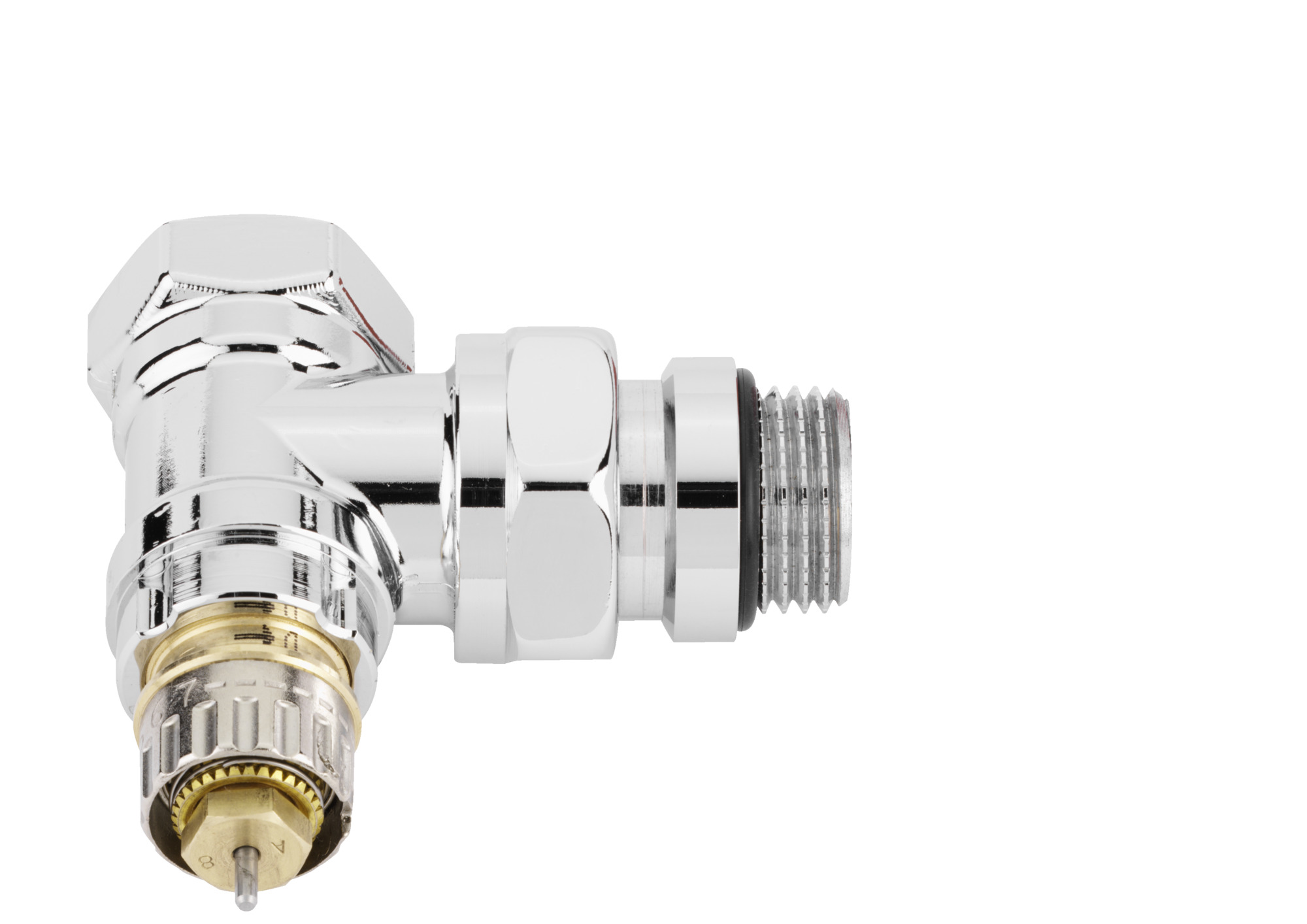 Danfoss Клапан RTR-N/RA-N для двухтрубной системы отопления RTR-N 15 Кл. т-рег. Угл. трехос, лев. 013G7022  - Вид №12