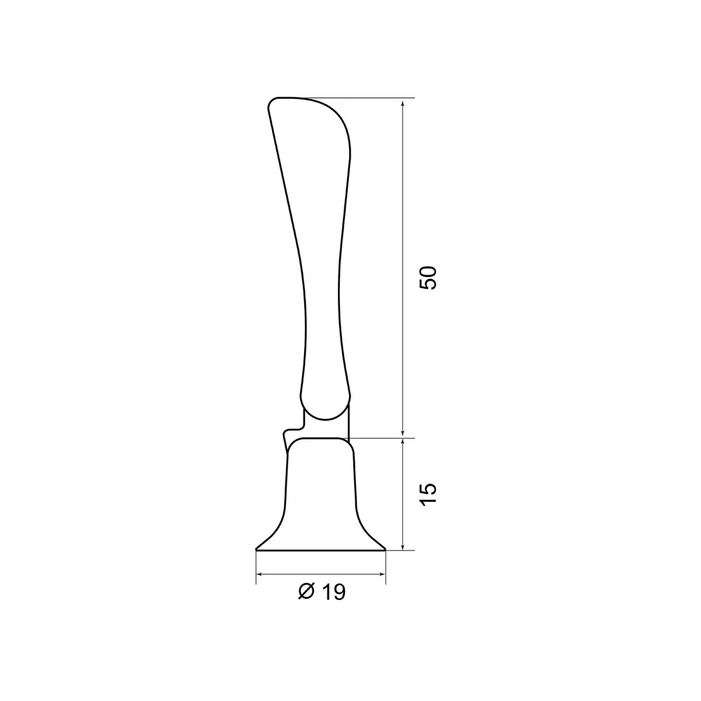 Мебельная ручка-кнопка Pendant бронза PALLADIUM STLM-2108924 - Вид №2