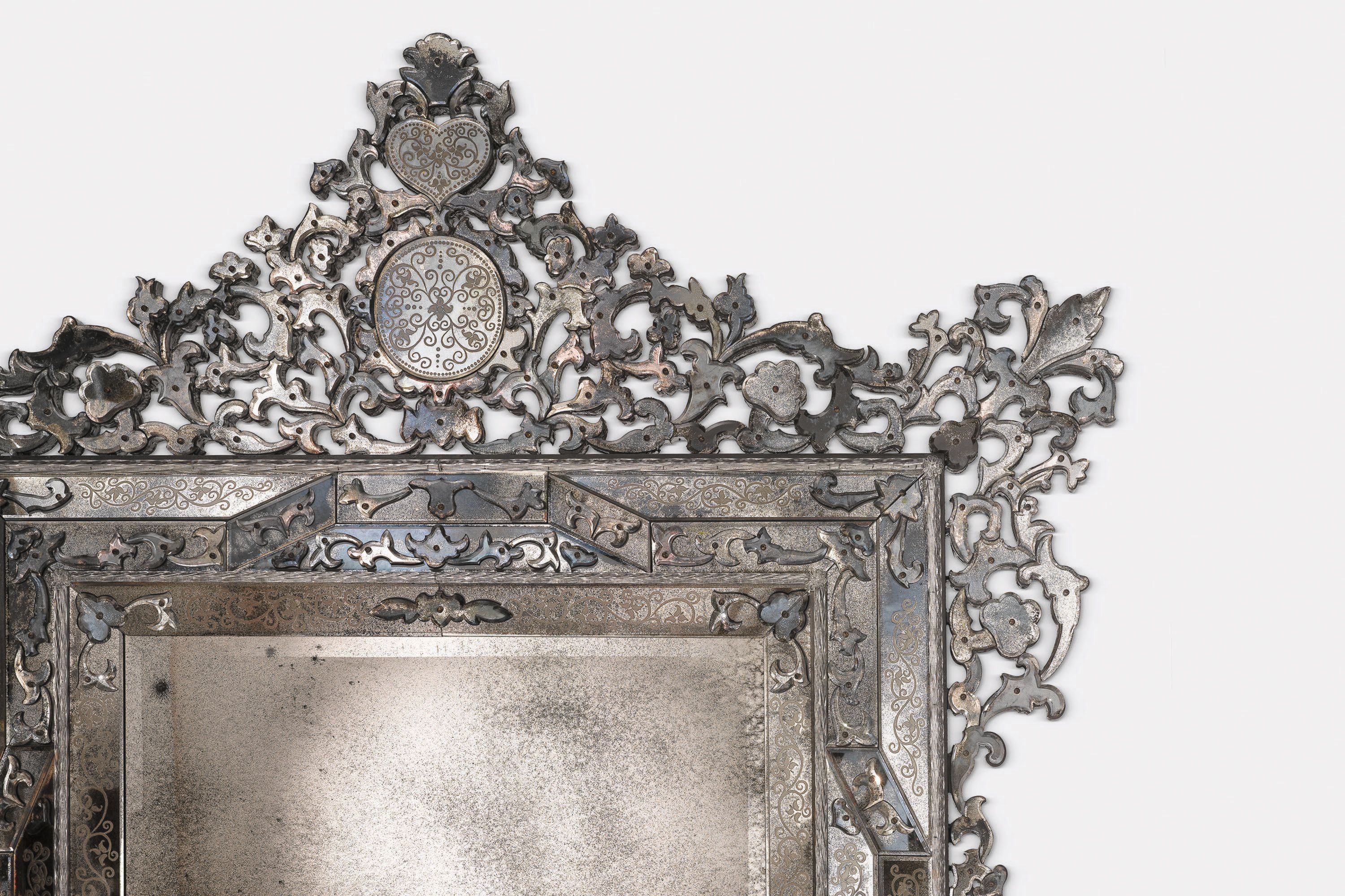 Настенное зеркало со стеклянной рамкой ARTE VENEZIANA DONATO ARCH-00094114 - Вид №1