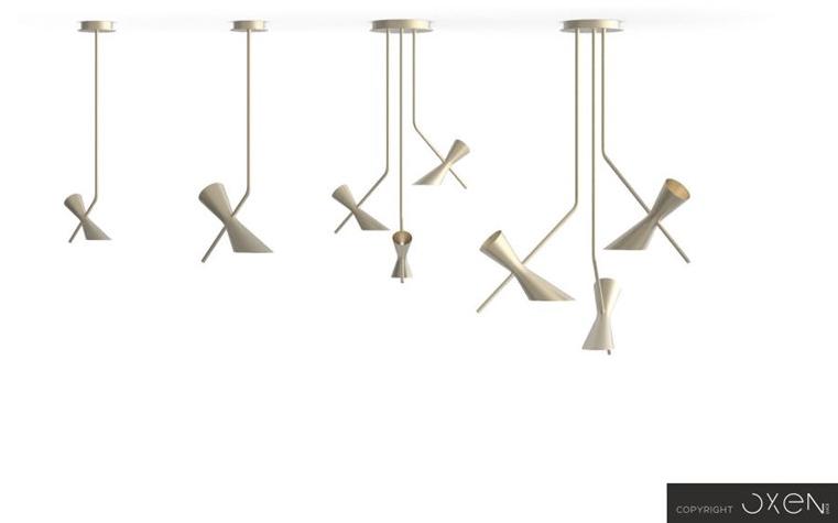 NEXO LUCE Светодиодный подвесной светильник из стали Oxen pendant lamp 7008a1 - a5 - Вид №10