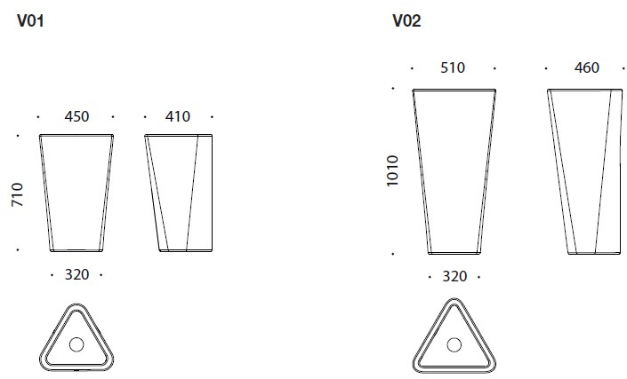 B-LINE Ваза из полиэтилена sun-id-1399648 - Вид №4