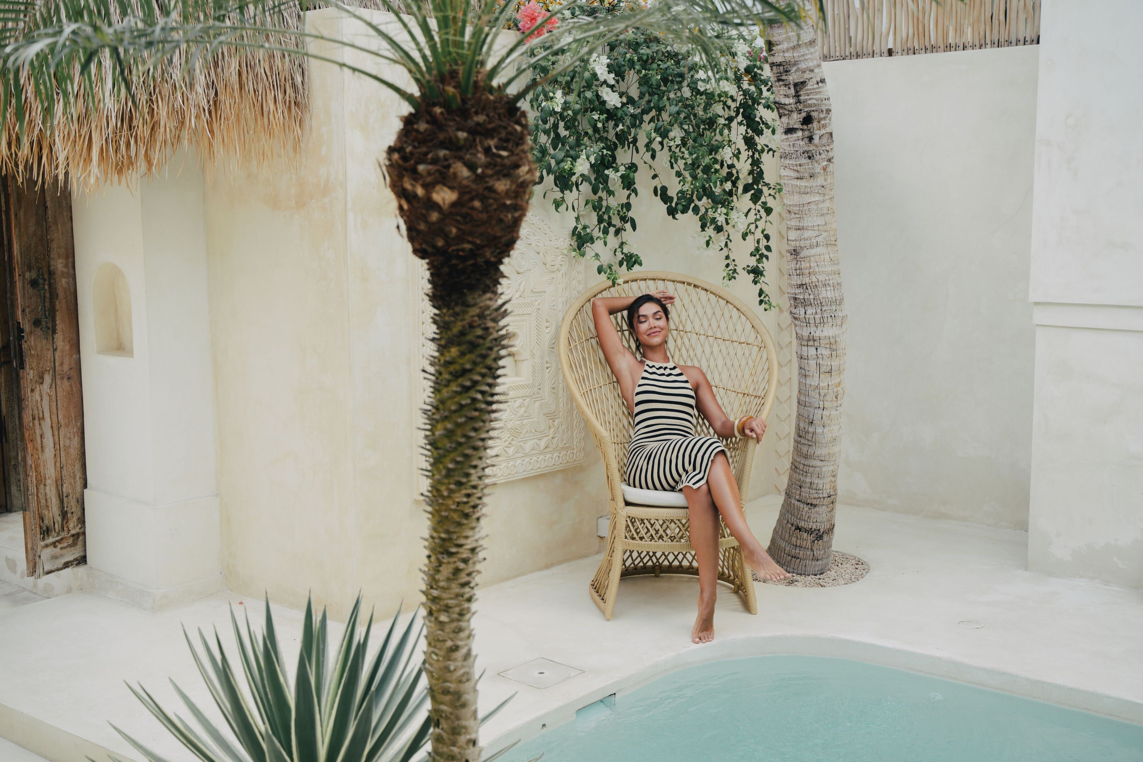 Садовое кресло из синтетического волокна с высокой спинкой cbdesign Agadir ARCH-00033714 - Вид №3