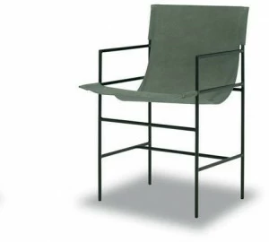 BAXTER Кожаное кресло с подлокотниками Leggia