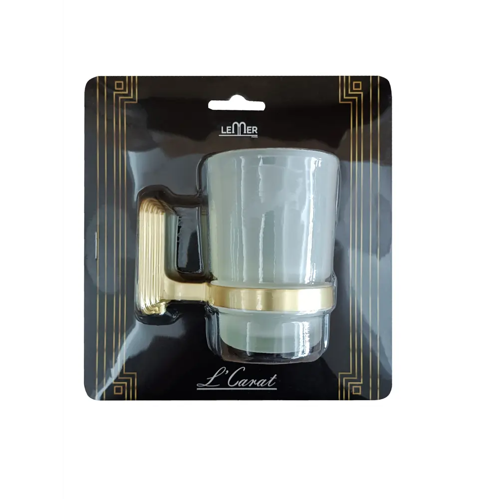 Стакан для зубных щеток Lemer Carat стекло цвет прозрачный STLM-2134601 - Вид №1