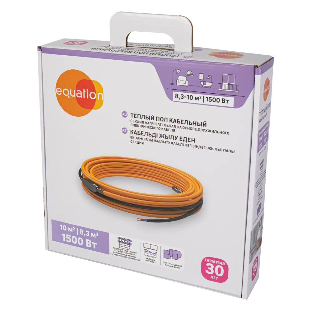 Equation: Двухжильный нагревательный кабель для системы теплого пола 1500 Вт 18877476 STLM-0013373 - Вид №2